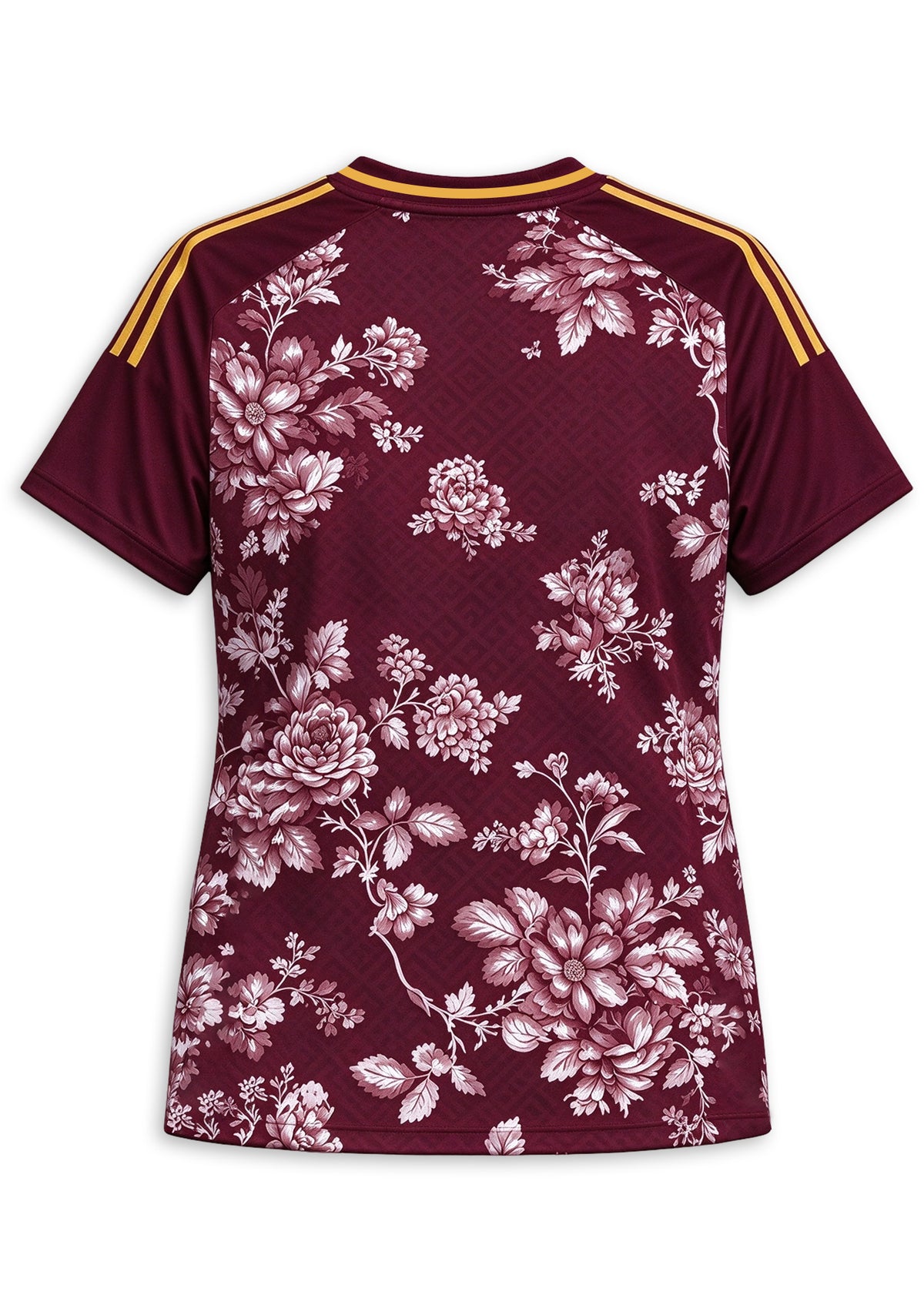 Women's Washington Commanders Floral V-Neck T Shirt