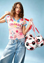 Tropical Abstract Print Colombia Baby Tee