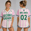 Personalized Grade And Name Preppy Stripes Star Teacher Baseball Jersey