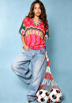 Pink Wave Star Colombia Game Day Mesh Jersey Shirts