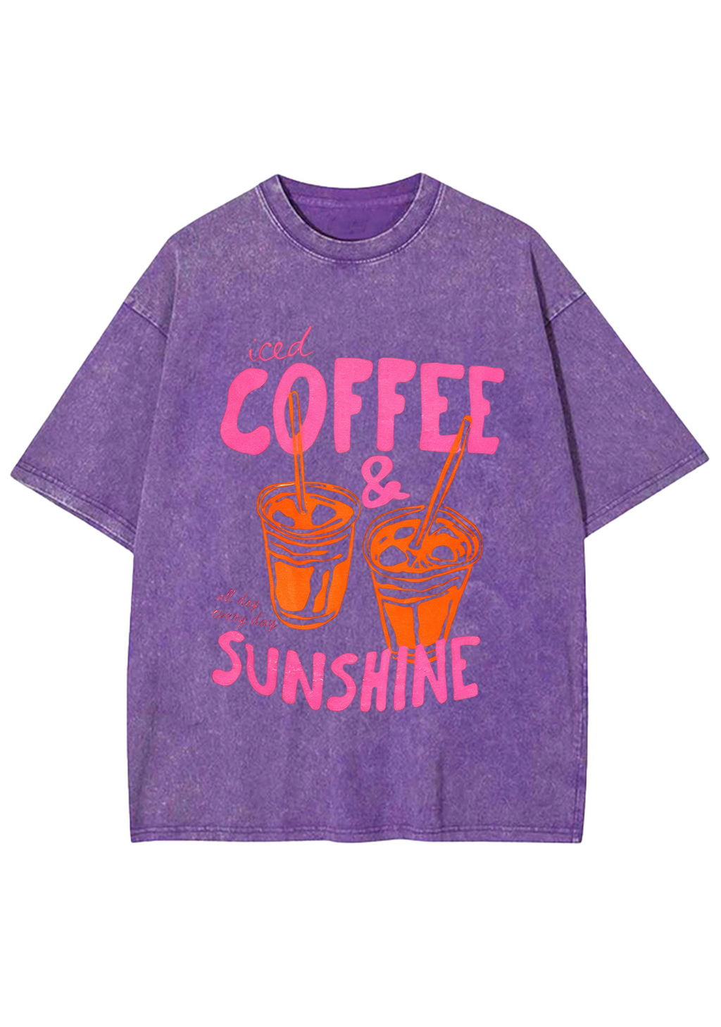 Ice Coffee and Sunshine Washed Tee
