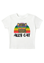 Ally Cat Y2K Baby Tee