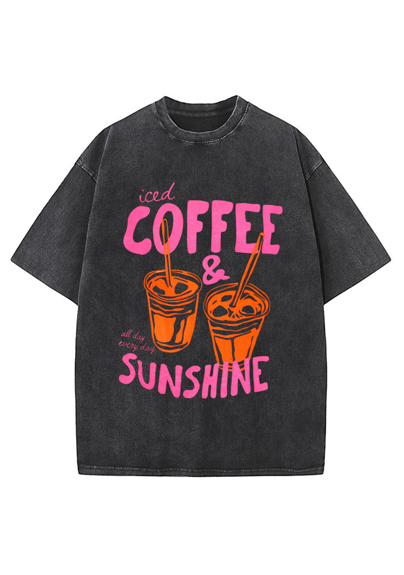 Ice Coffee and Sunshine Washed Tee Main image