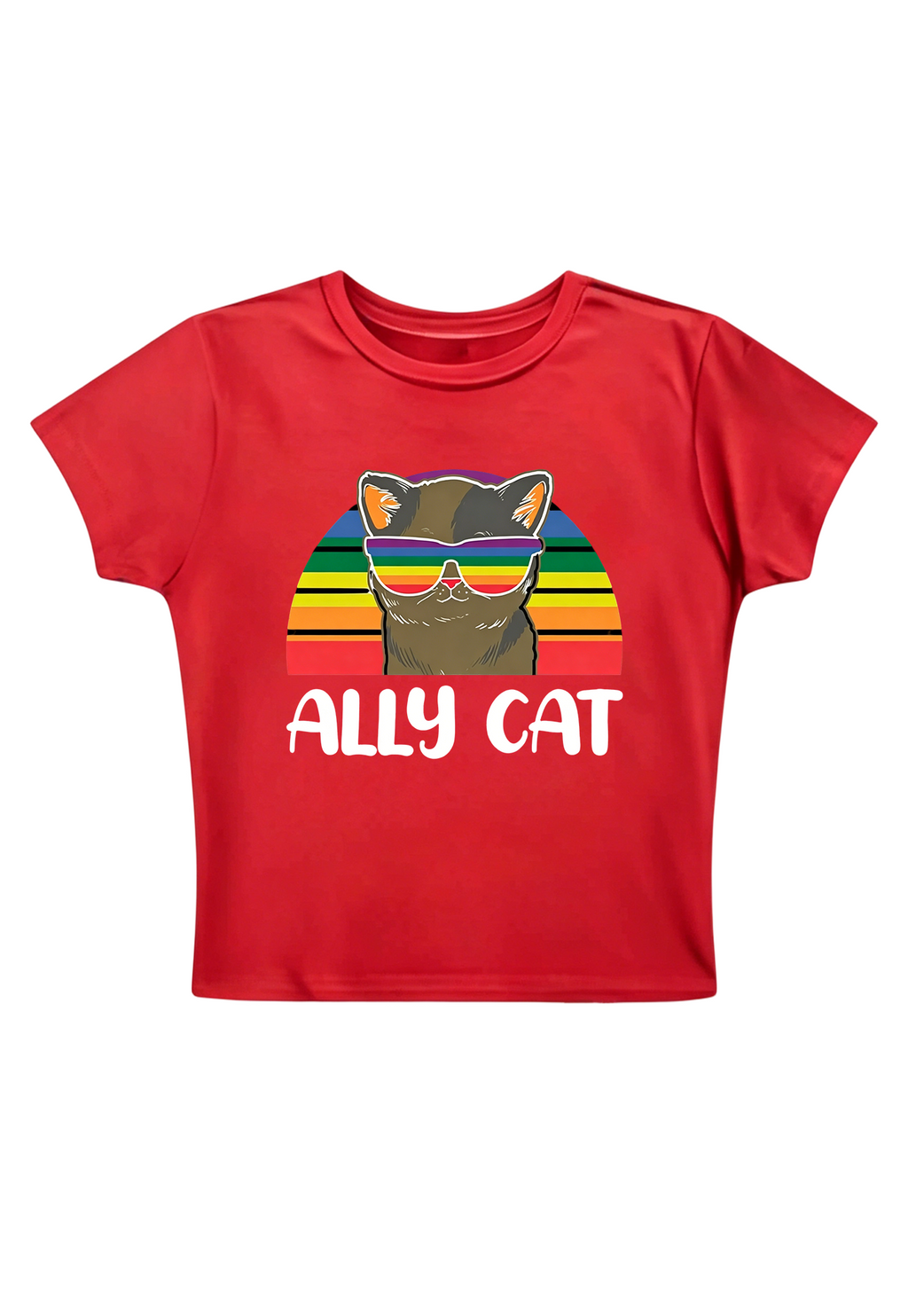 Ally Cat Y2K Baby Tee