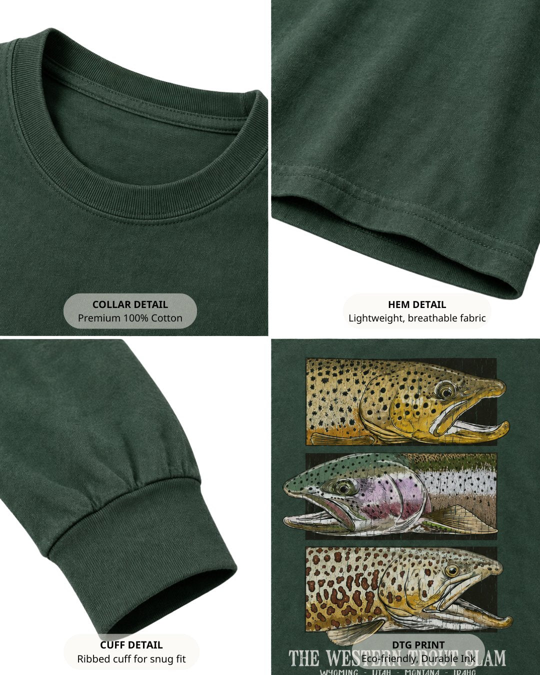 The Western Trout Slam Long-sleeve Secondary image