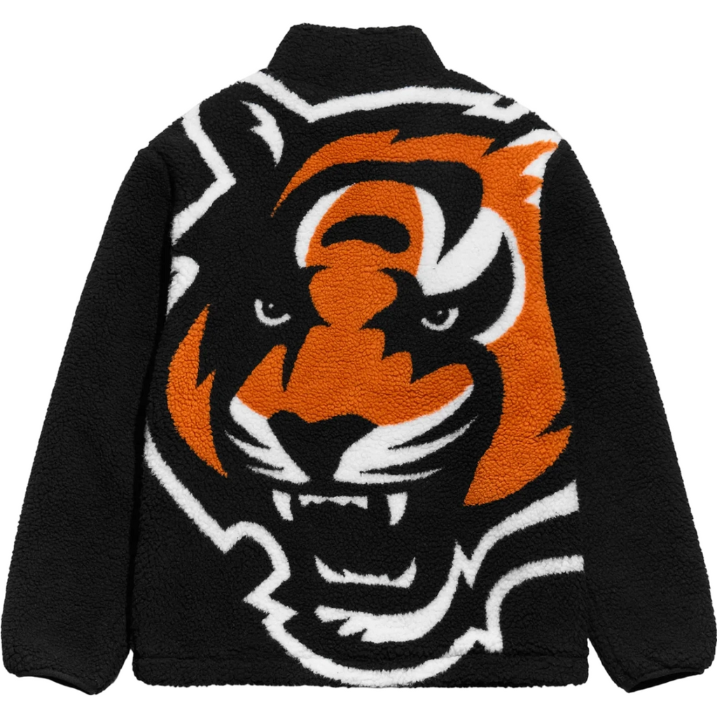 Cincinnati Bengals Full Zip Sherpa Fleece Jacket