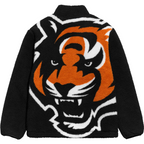 Cincinnati Bengals Full Zip Sherpa Fleece Jacket