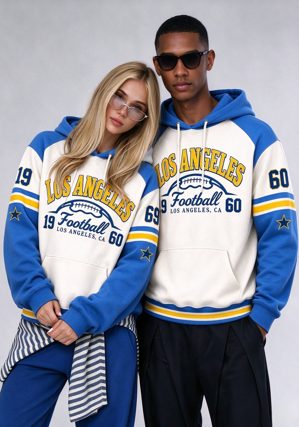 Los Angeles Rams Retro Helmet Game Day Hoodie