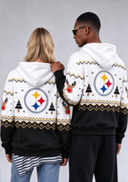 Pittsburgh Steelers Christmas Fair Isle Print Couple Hoodie
