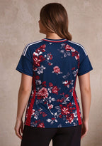 Women's Houston Texans Floral V-Neck T Shirt