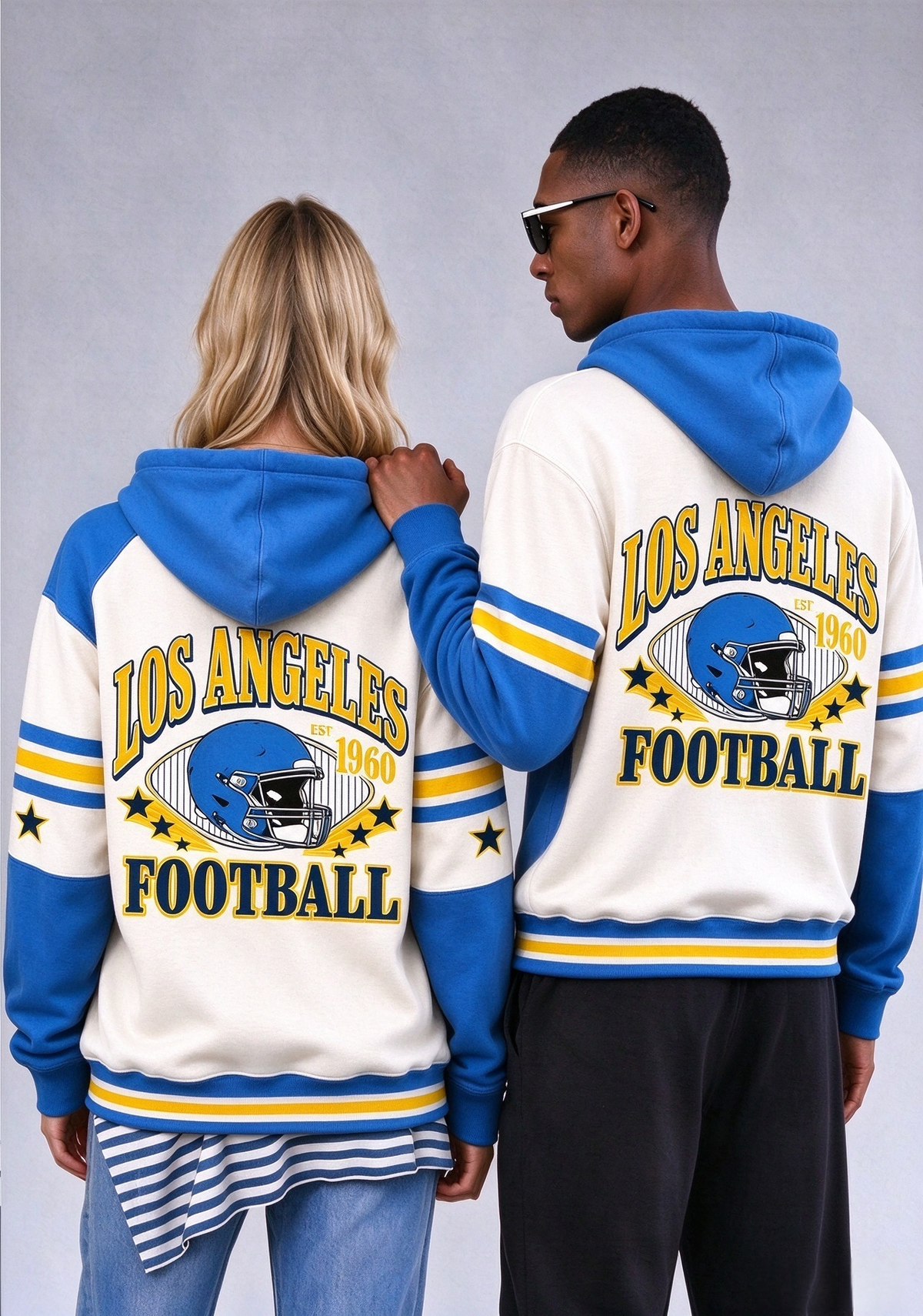 Los Angeles Rams Retro Helmet Game Day Hoodie Main image