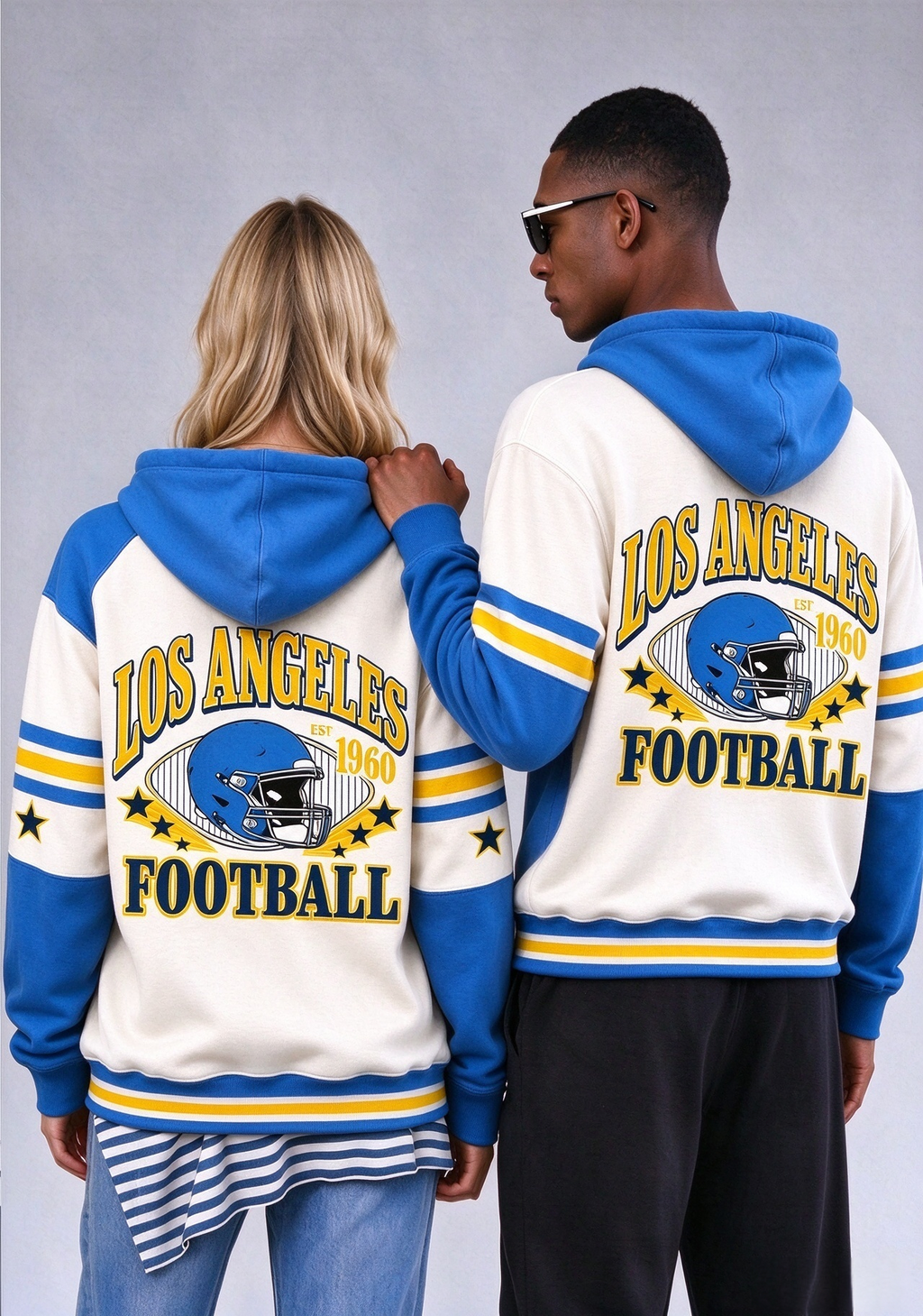 Los Angeles Rams Retro Helmet Game Day Hoodie