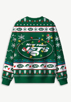 Grinch New York Jets Logo Ugly Christmas Sweatshirt