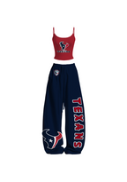 Houston Texans Bull Logo Tops & Elasticated Trousers Two-Piece Set