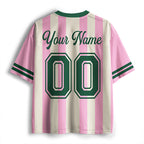 Personalized Mascot Name And School Name Stripe Teacher Mesh Jersey