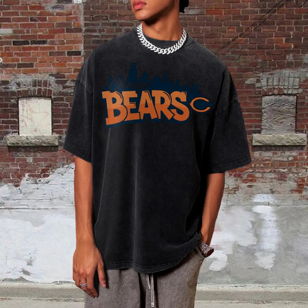 Chicago Bears Unisex Vintage Washed T-shirt