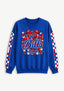 Women's Buffalo Bills Floral Bow Crewneck Sweatshirt