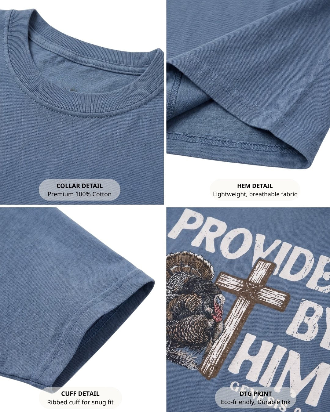 Provided By Him POCKET Tee Secondary image