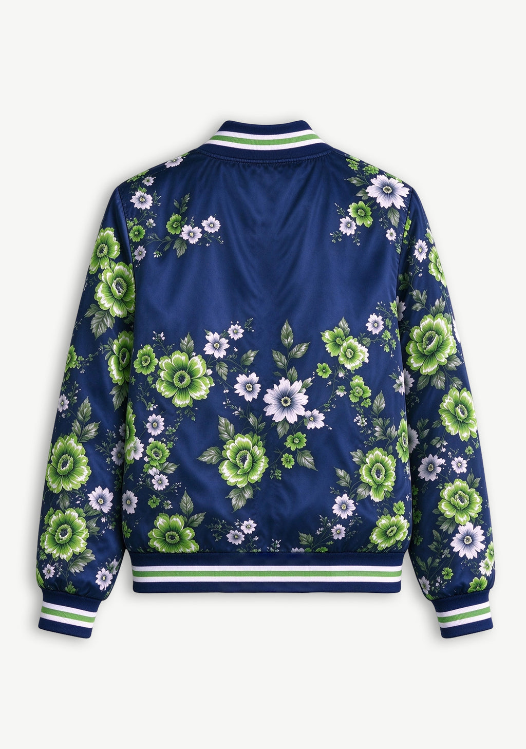 Women Seattle Seahawks Floral Print Zip Up Jacket Custom Name For Fan