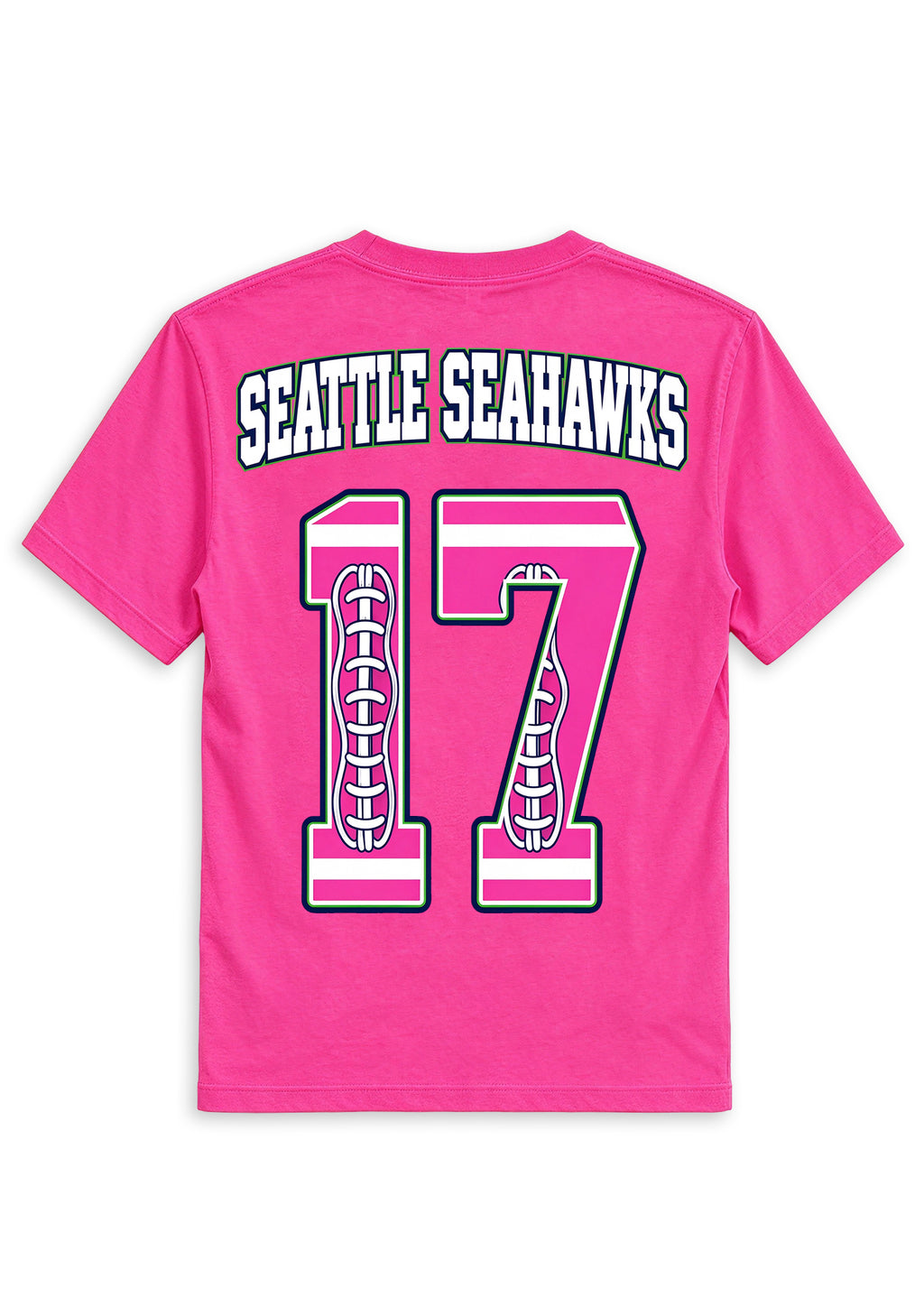 Seattle Seahawks Pink Out Tackle Breast Cancer Awareness V-Neck T-Shirt