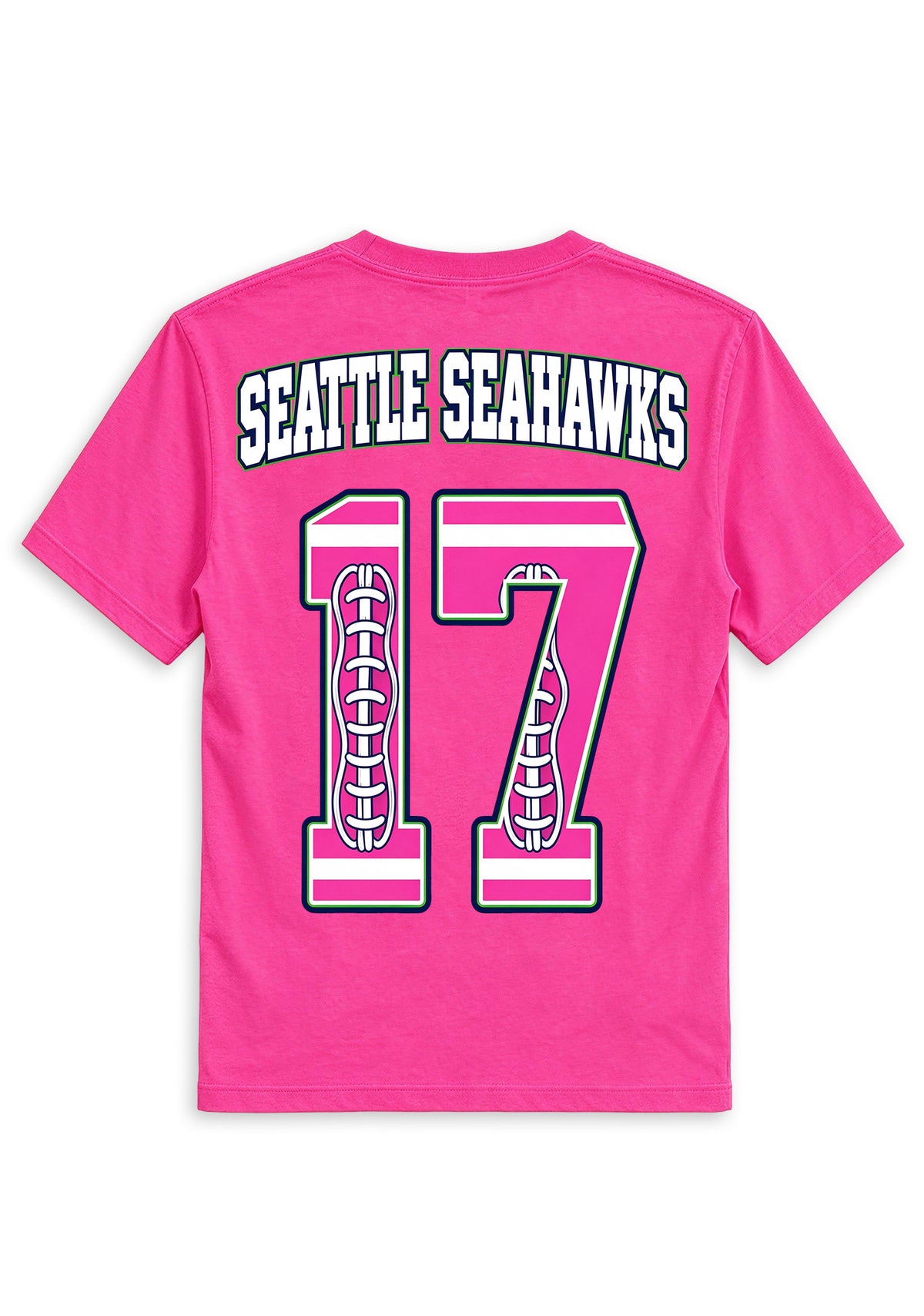 Seattle Seahawks Pink Out Tackle Breast Cancer Awareness V-Neck T-Shirt