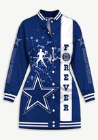 Women's Dallas Cowboys Button Down Jacket Dress