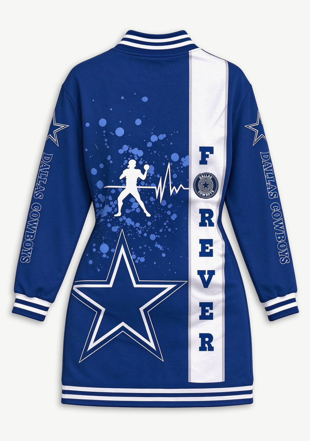 Women's Dallas Cowboys Button Down Jacket Dress