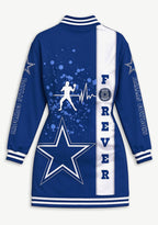 Women's Dallas Cowboys Button Down Jacket Dress