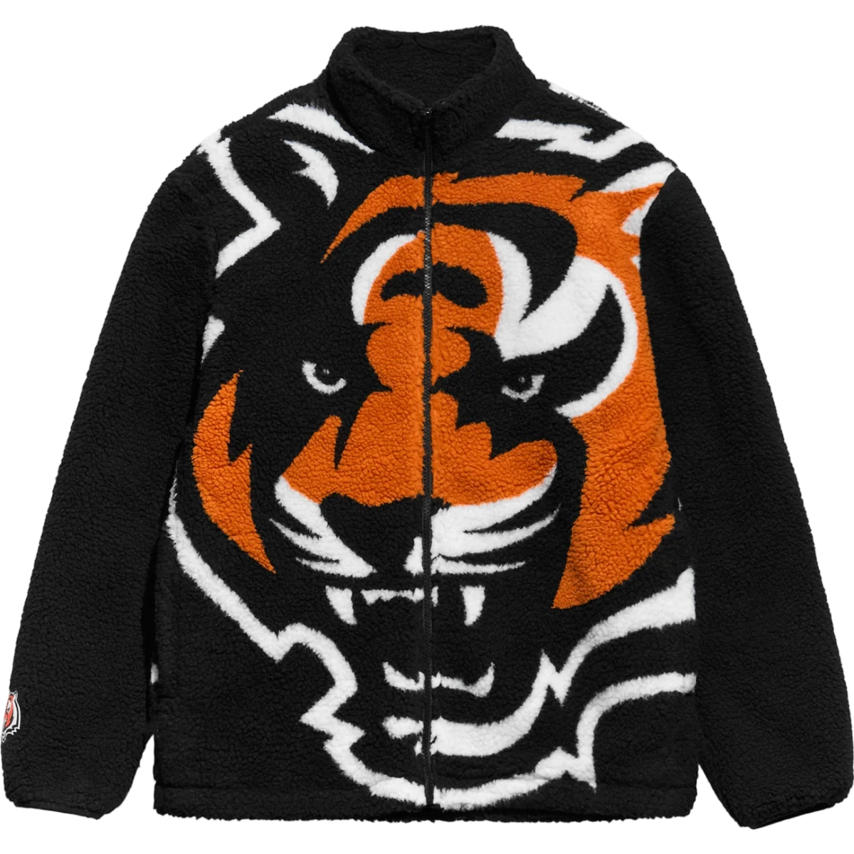 Cincinnati Bengals Full Zip Sherpa Fleece Jacket