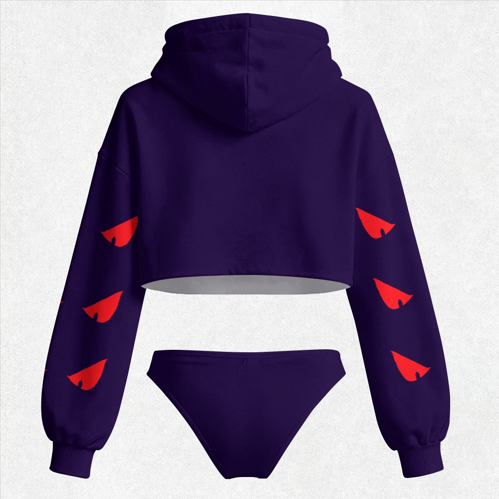 Pokémon Women's Cropped Hoodie & Thong Sets