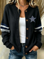 Women'S Casual Football Plant Knitted Cardigan Top
