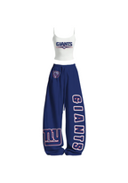 New York Giants NY Logo Tops & Elasticated Trousers Two-Piece Set