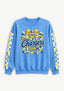 Women's Los Angeles Chargers Floral Bow Crewneck Sweatshirt