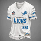 DET x NFL LUXURY V-Neck T-Shirt 3005 DatND DVT