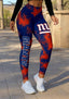 New York Giants Game Day Workout Leggings For Lady