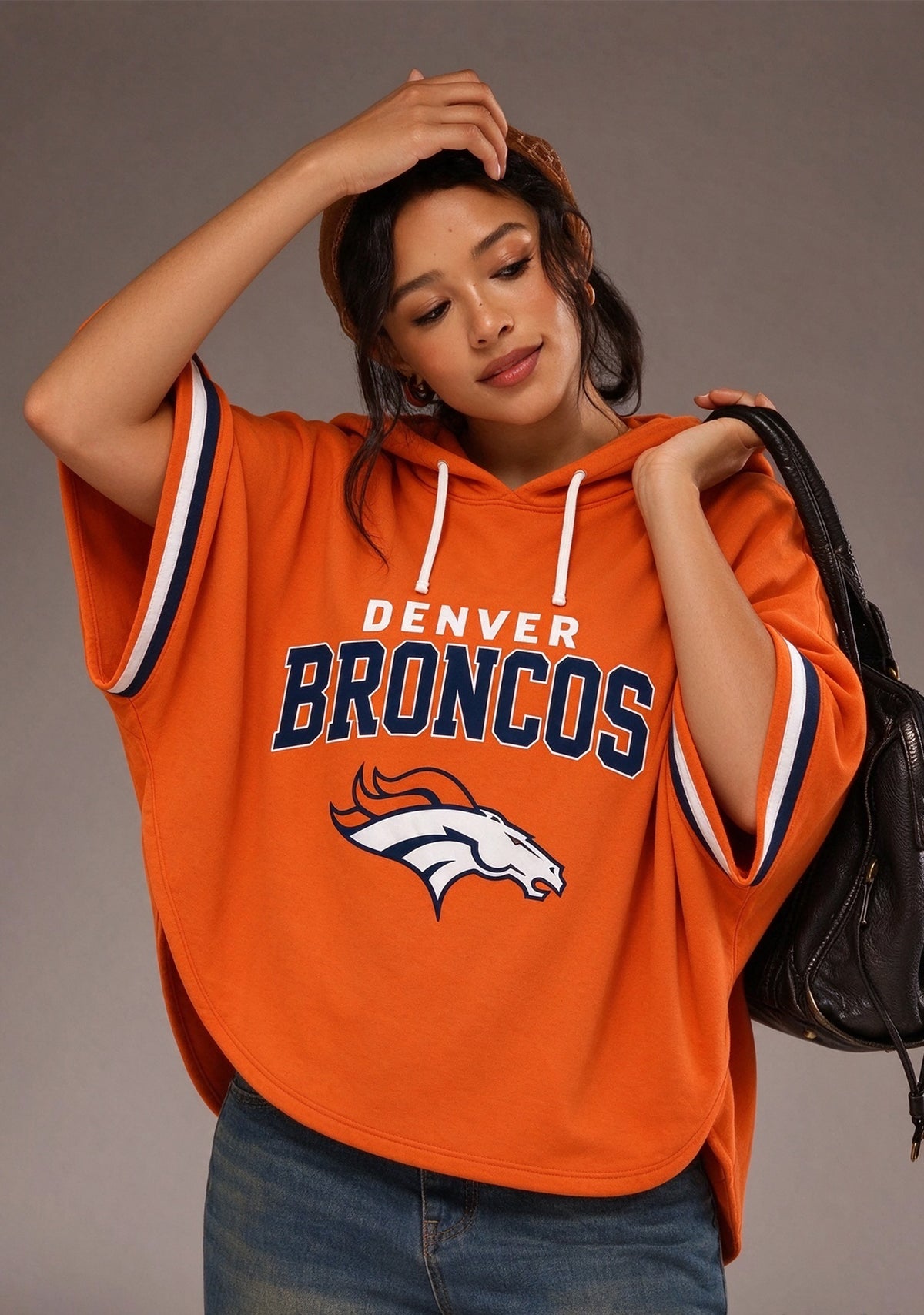 Women’s Denver Broncos 3/4 Dolman Sleeve Hoodie