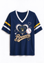 Women Milwaukee Brewers Baseball Graphic V-Neck T-Shirt