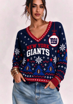 Women’s New York Giants Ugly NFL Christmas Sweatshirt