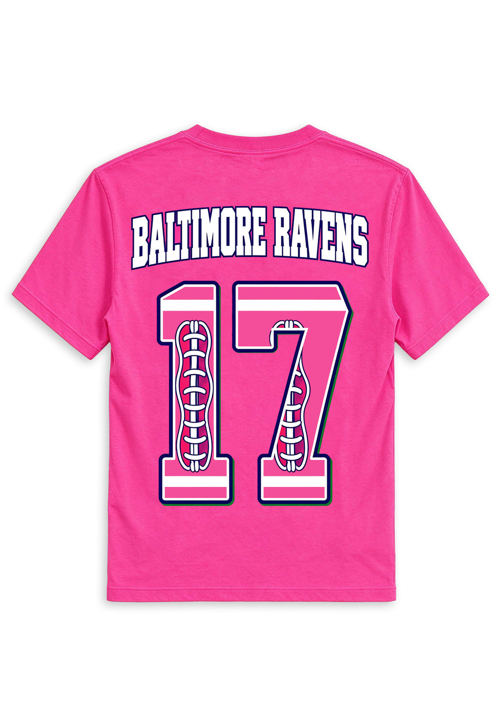 Baltimore Ravens Pink Out Tackle Breast Cancer Awareness V-Neck T-Shirt