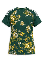 Women's Green Bay Packers Floral V-Neck T Shirt