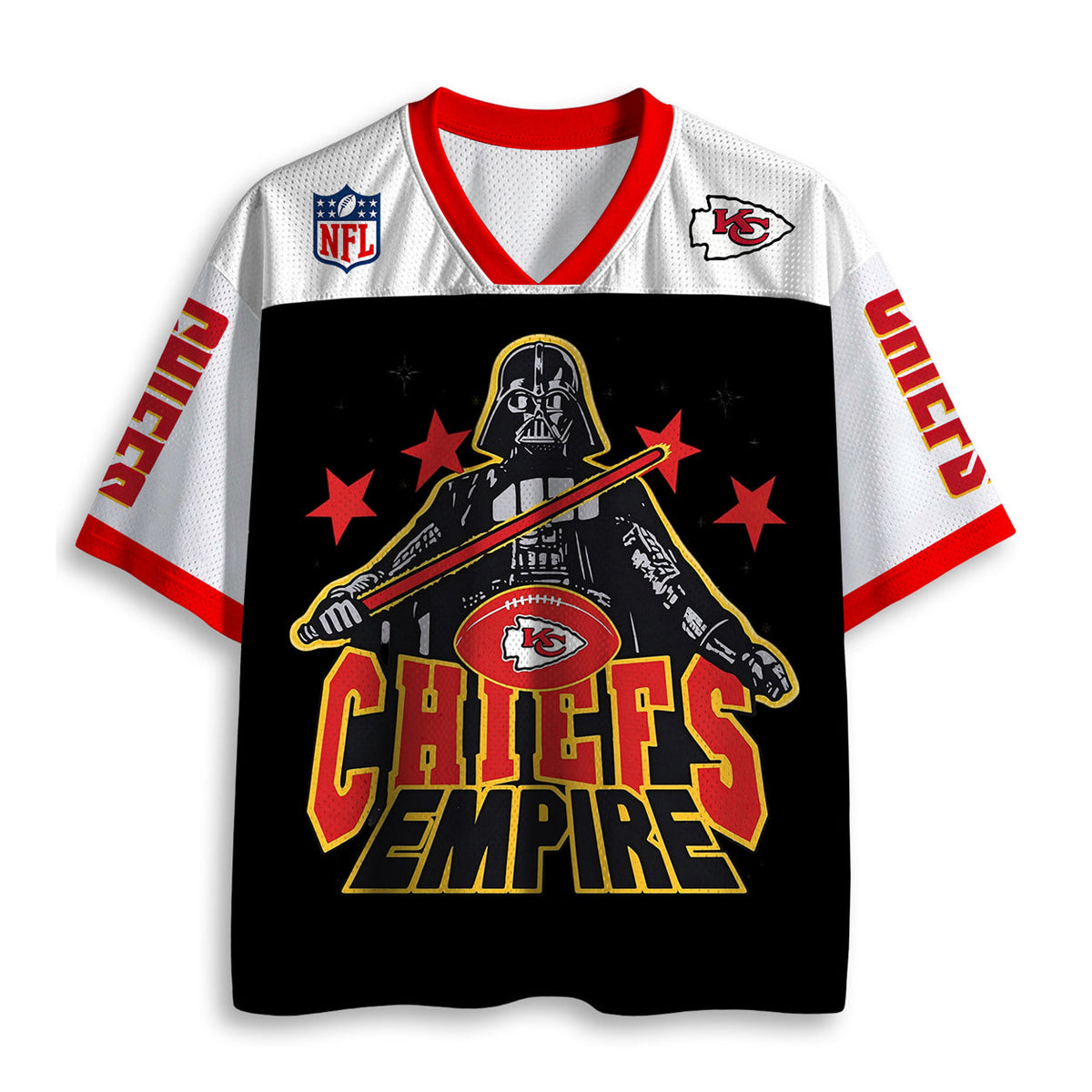 Kansas City Chiefs Star Wars Graphic Jersey Shirt