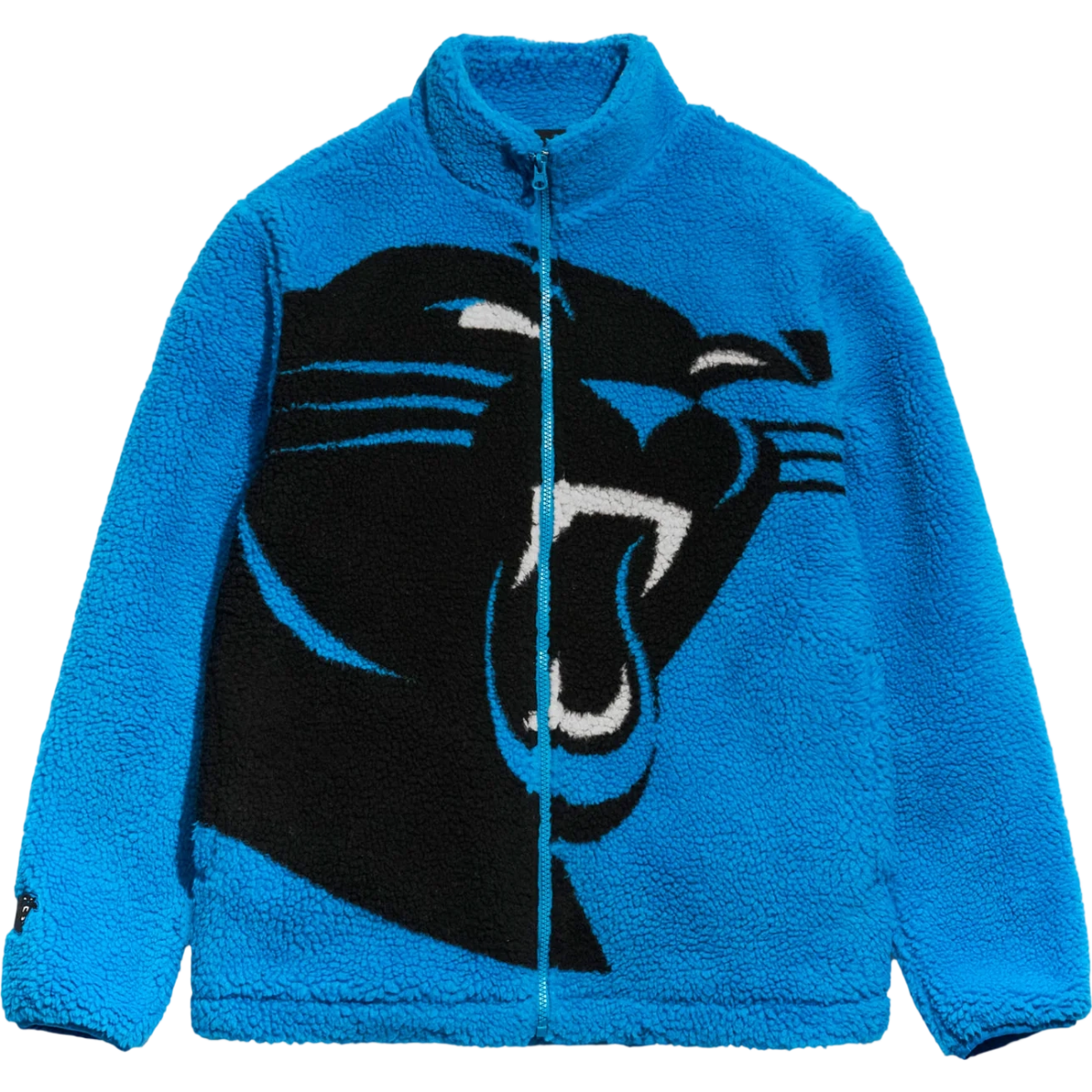 Carolina Panthers Full Zip Sherpa Fleece Jacket