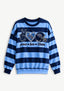 Women's Peace Love Tennessee Titans Striped Crewneck Sweatshirt