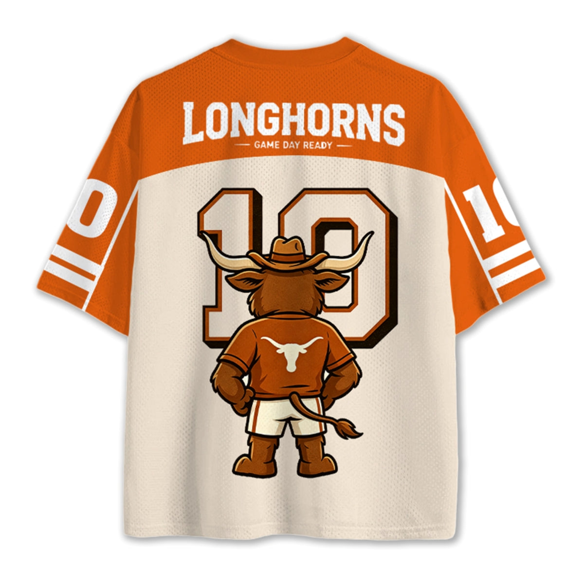 Texas Longhorns Funny Game Day Breakfast Mascot NCAA Jersey Shirts Secondary image