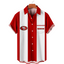 San Francisco 49ers Two-Tone Vertical Stripe Hawaiian Shirt