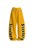 Pittsburgh Steelers Letter Graphic Tops & Elasticated Trousers Two-Piece Set