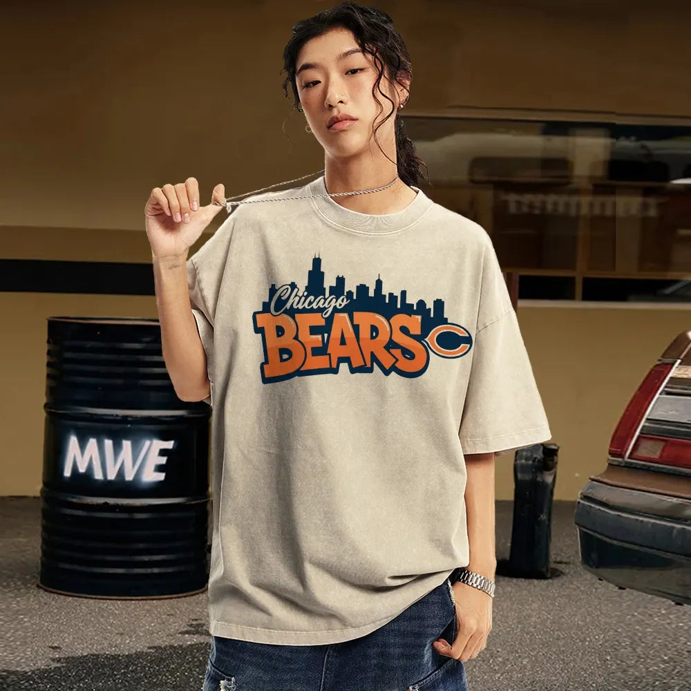 Chicago Bears Unisex Vintage Washed T-shirt