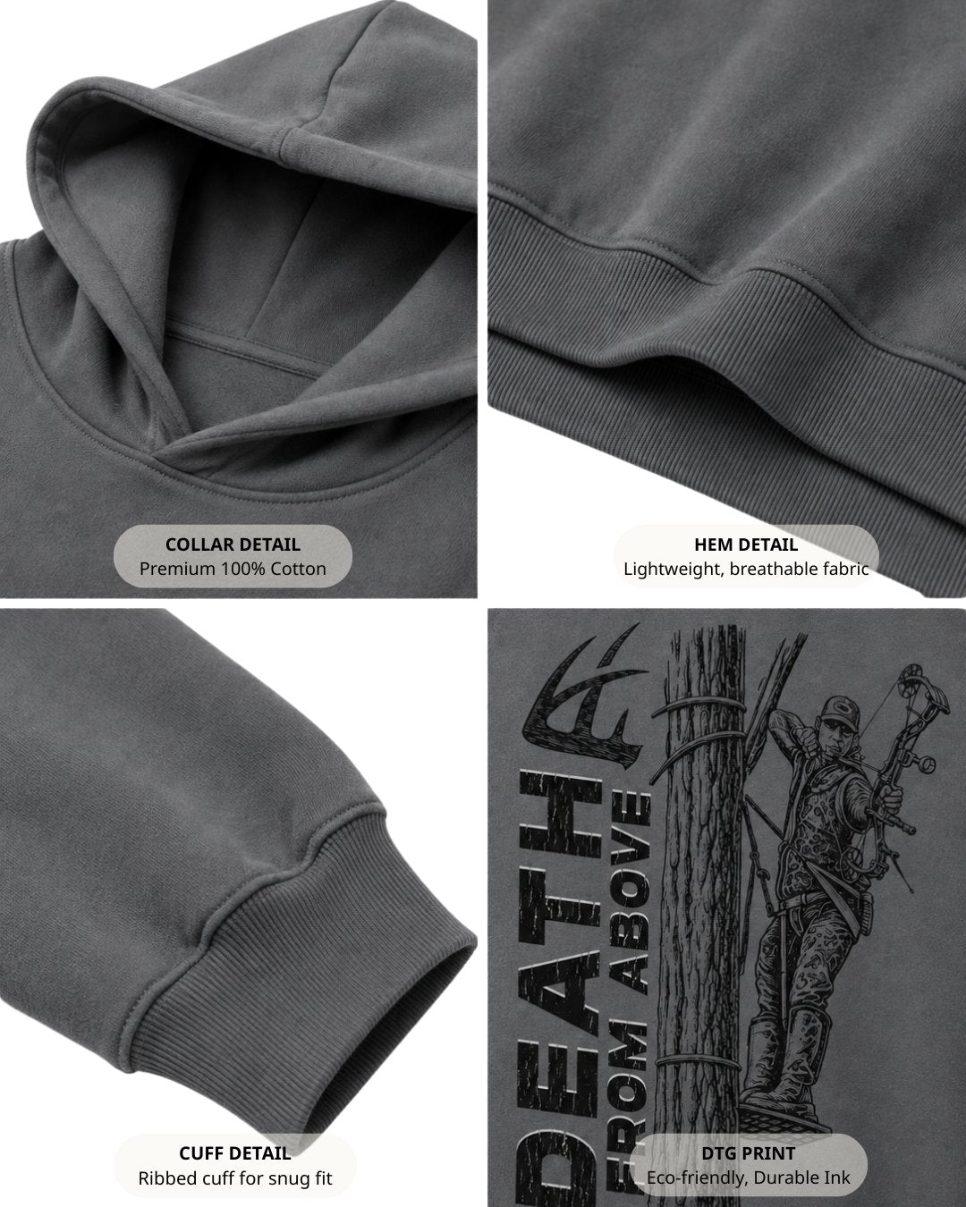 Death From Above Hoodie Secondary image