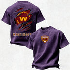 Washington Commanders Printed Unisex 100% Pure Cotton Washed T-Shirt