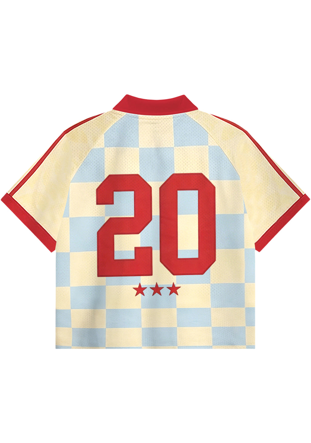 Colombia Checkerboard Crop Collared Soccer Jersey